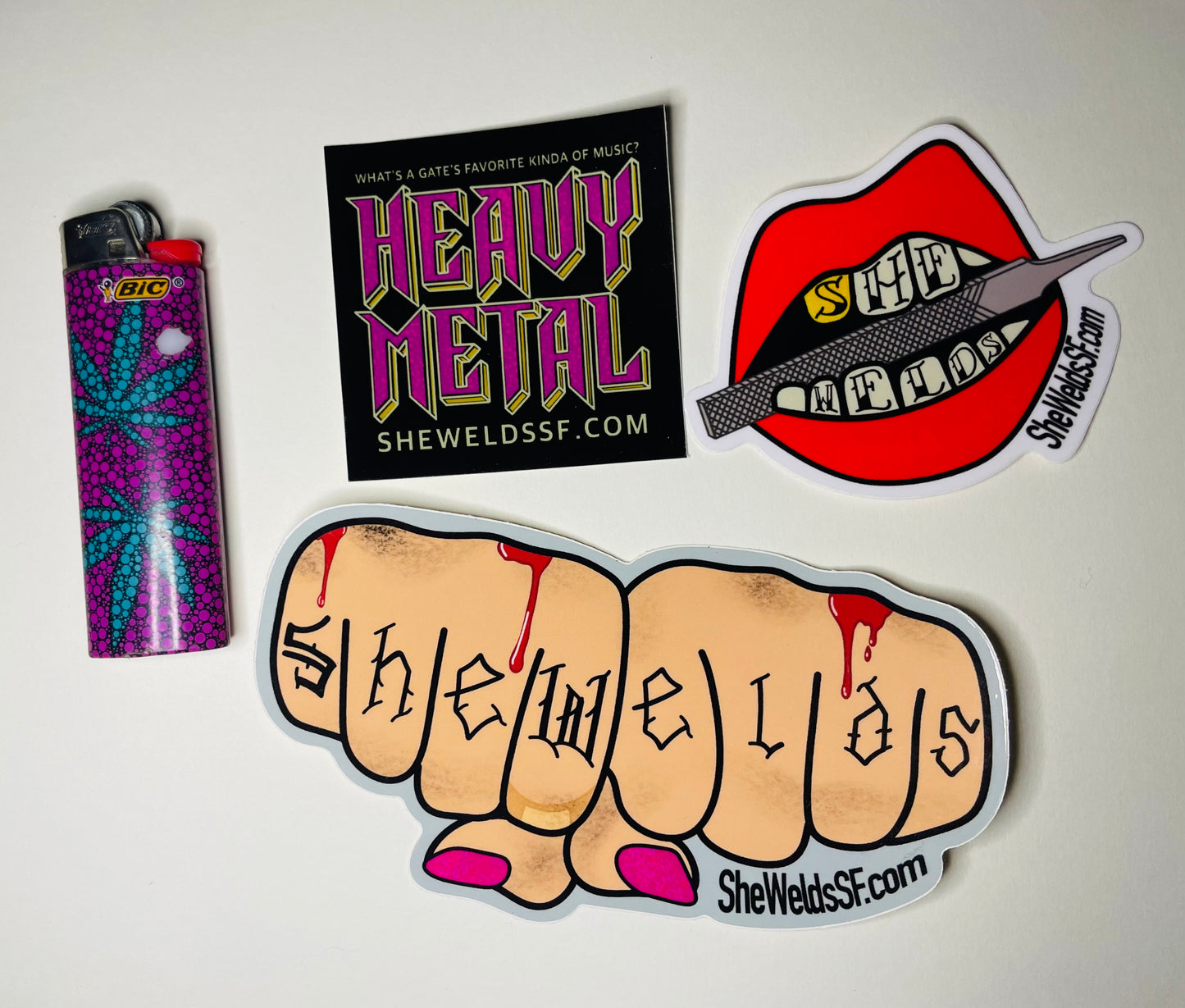 Three Piece Sticker Set