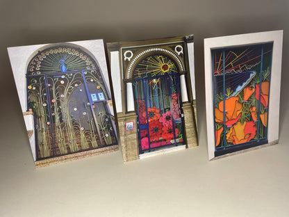 Set of Three 5”x7” Postcards